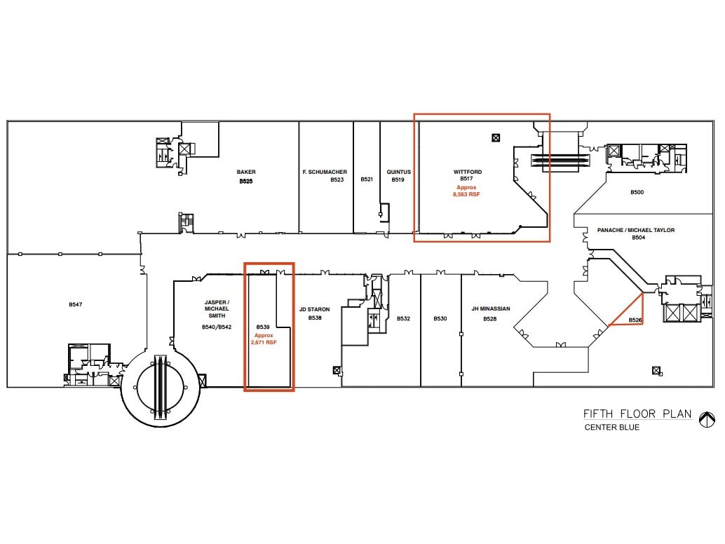 8687 Melrose Ave, West Hollywood, CA à louer Plan d’étage– Image 1 sur 1