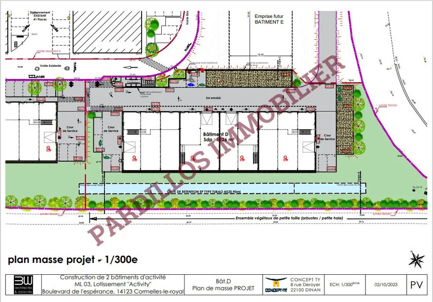 Local d'activités dans Cormelles-le-Royal à vendre - Plan de site – Image 1 sur 4