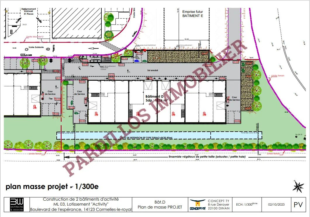 Local d'activités dans Cormelles-le-Royal à vendre Plan de site– Image 1 sur 5