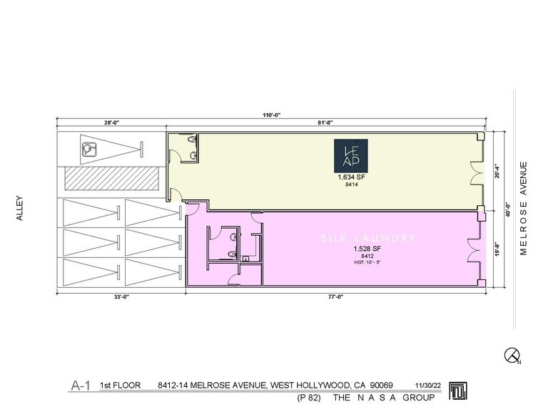 8412-8414 Melrose Ave, Los Angeles, CA à louer - Plan d’étage – Image 2 sur 11