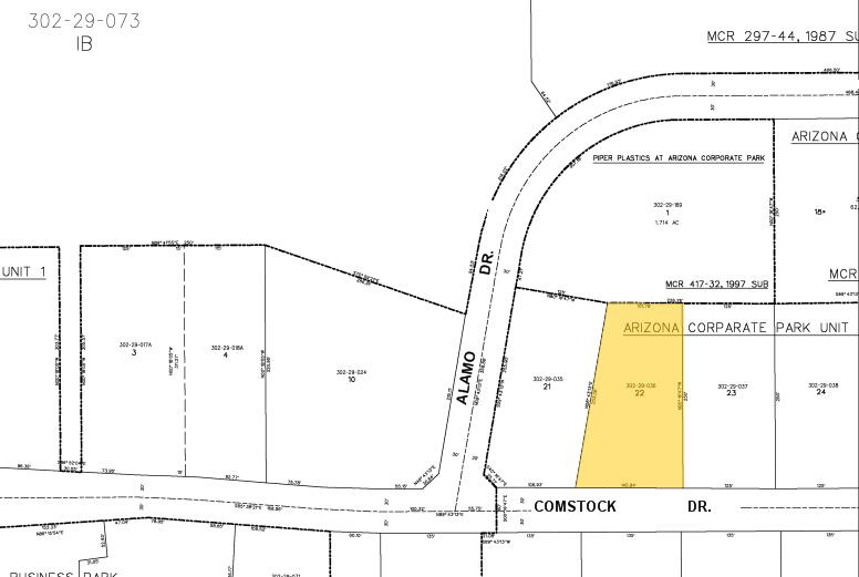 260 E Comstock Dr, Chandler, AZ à vendre - Plan cadastral – Image 2 sur 5