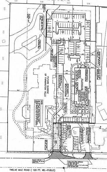 Twelve Mile Rd, Farmington Hills, MI à vendre - Plan de site – Image 2 sur 2