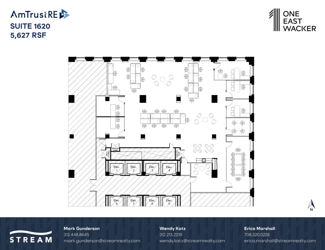 1 E Wacker Dr, Chicago, IL à louer Plan d’étage– Image 1 sur 1