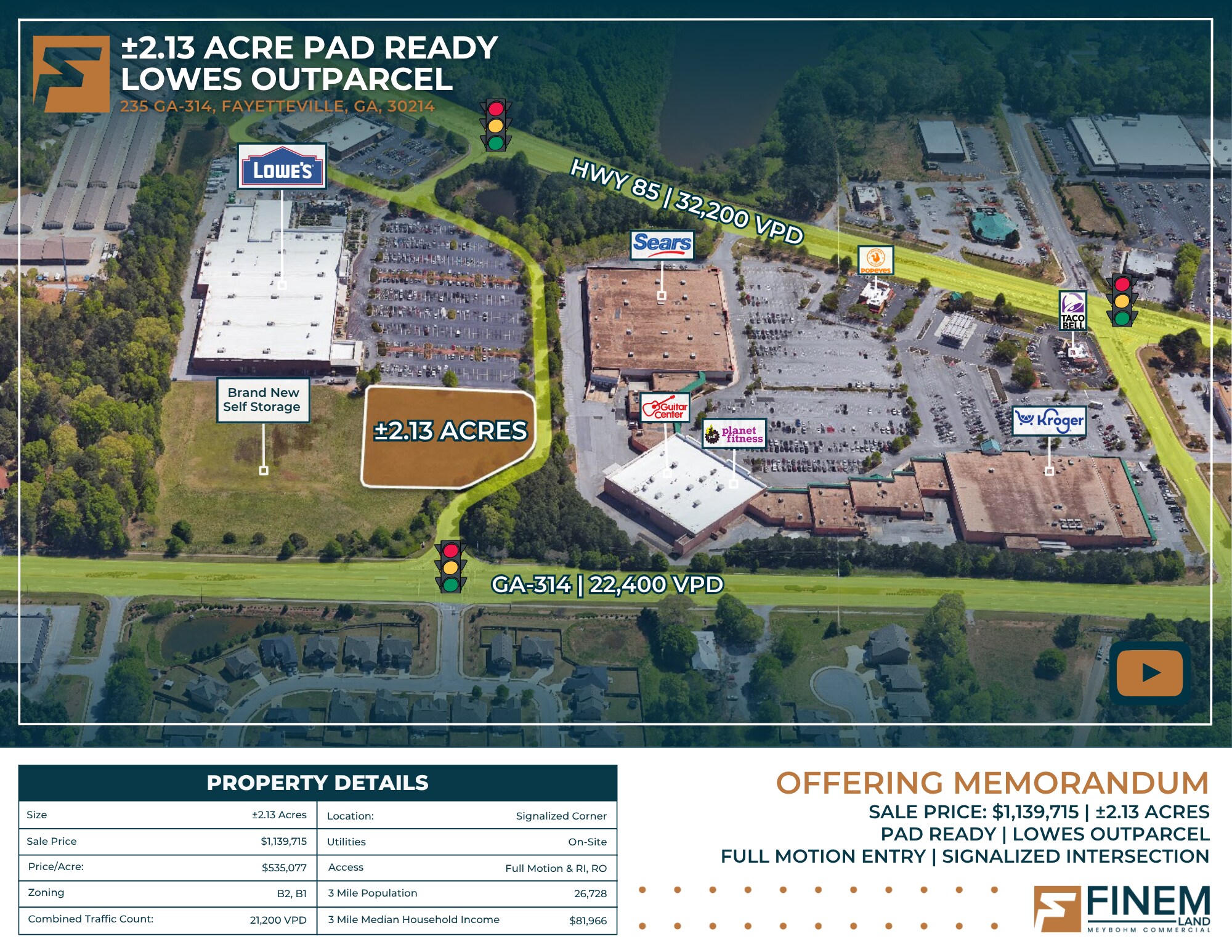 235 Georgia 314, Fayetteville, GA à vendre Photo de l’immeuble– Image 1 sur 22