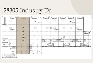 28303-28319 W Industry Dr, Valencia, CA à louer Plan d’étage– Image 2 sur 7