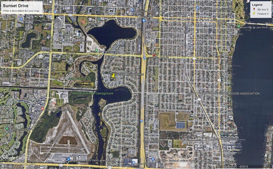 826 Sunset Dr, Lake Worth, FL à vendre - Aérien – Image 3 sur 4