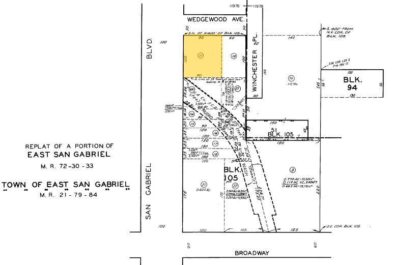 250 S San Gabriel Blvd, San Gabriel, CA à louer - Plan cadastral – Image 3 sur 4