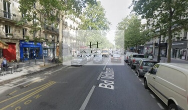 Paris - Vue aérienne vue de carte