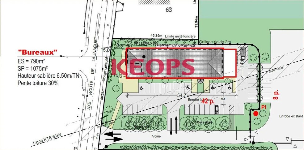 Local commercial dans Aucamville à louer - Plan d’étage – Image 3 sur 4