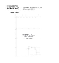 5790 Shiloh Rd, Alpharetta, GA à louer Plan de site– Image 1 sur 1