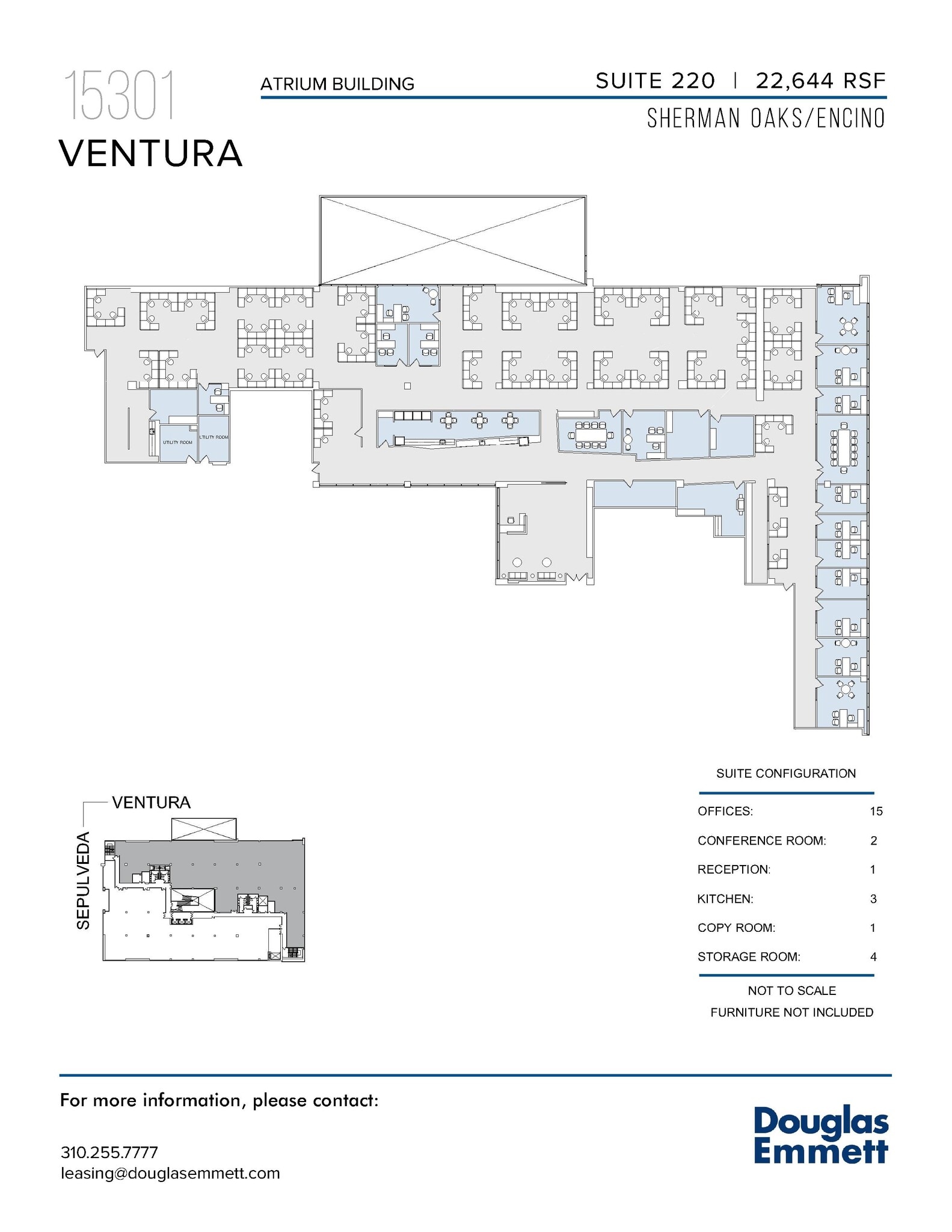 15301 Ventura Blvd, Sherman Oaks, CA à louer Plan d’étage– Image 1 sur 1