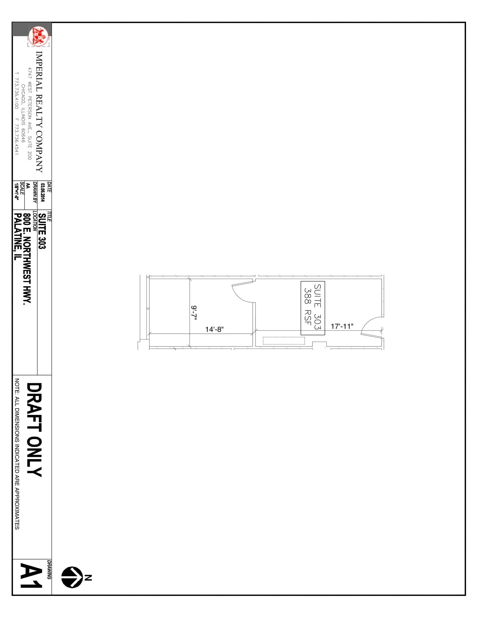 800 E Northwest Hwy, Palatine, IL à louer Plan de site– Image 1 sur 1