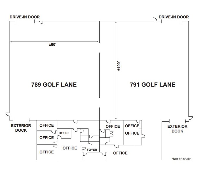 789-791 Golf Ln, Bensenville, IL à vendre - Plan d’étage – Image 2 sur 2