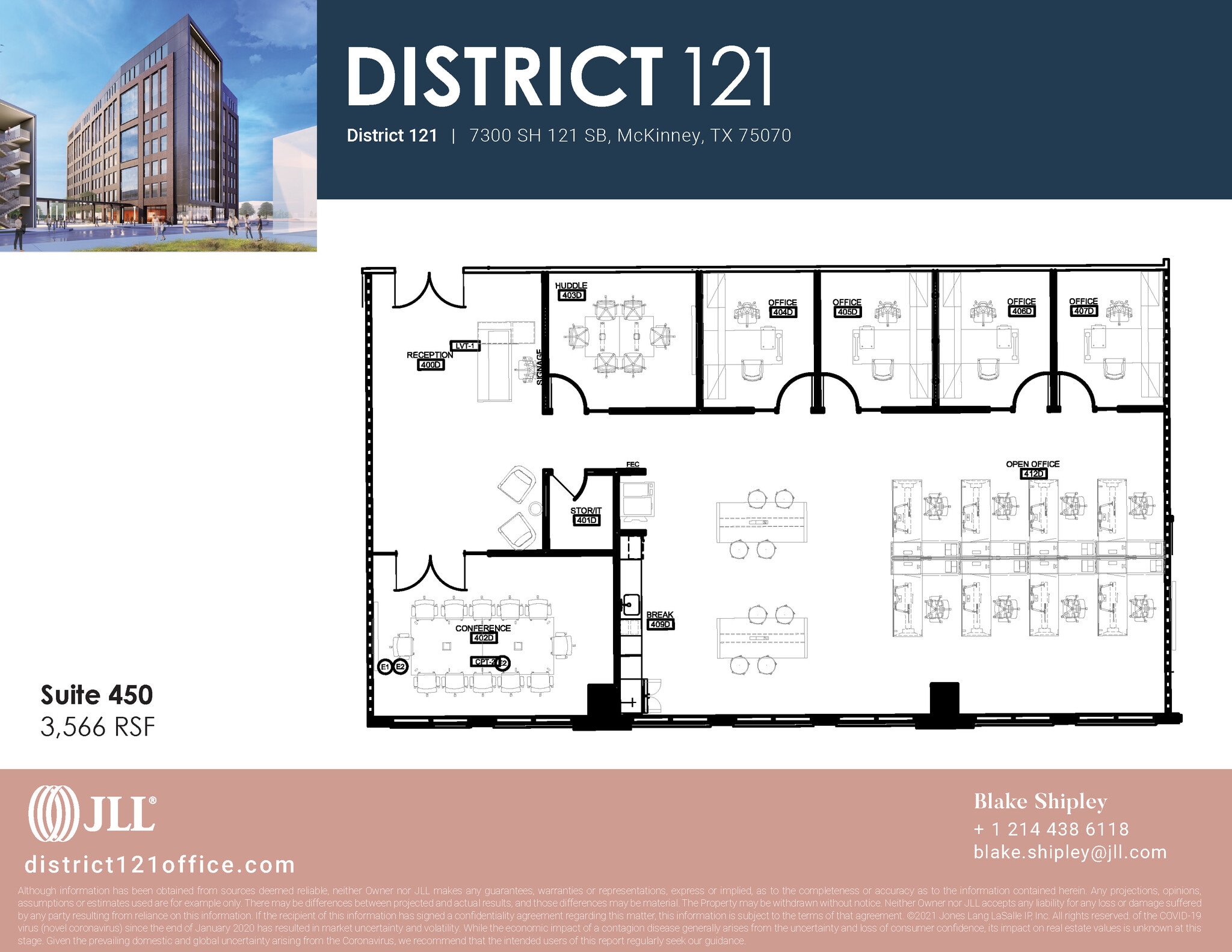 7300 SH 121 SB, McKinney, TX à louer Plan d’étage– Image 1 sur 1