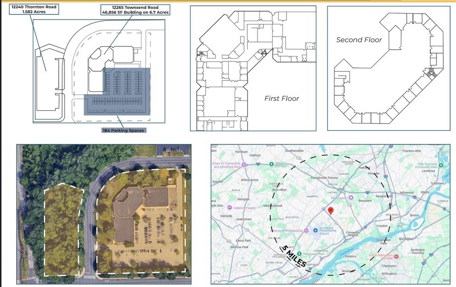 12265 Townsend Rd & 12240 Thornton Rd portefeuille de 2 biens à vendre sur LoopNet.fr - Aérien – Image 3 sur 7