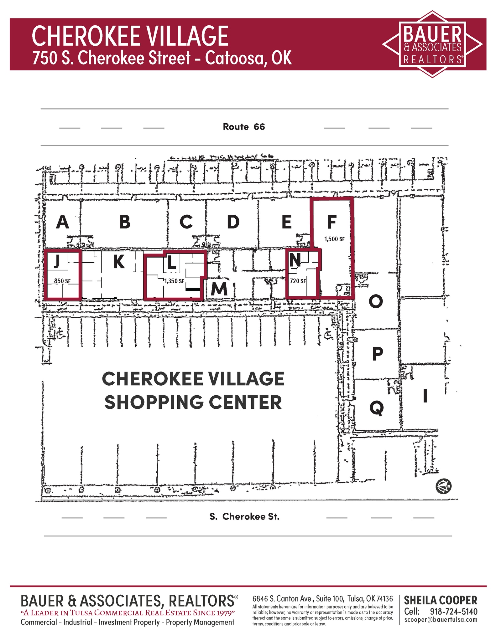 750 S Cherokee St, Catoosa, OK à louer Plan de site– Image 1 sur 1