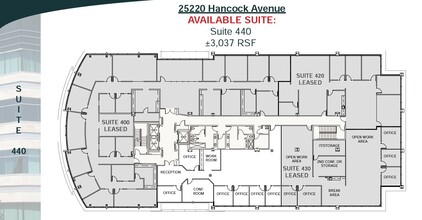 25240 Hancock Ave, Murrieta, CA à louer Plan d’étage– Image 1 sur 2