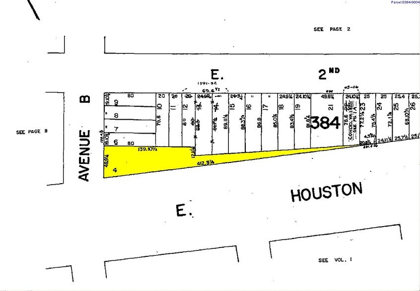 310 E Houston St, New York, NY à louer - Plan cadastral – Image 2 sur 7