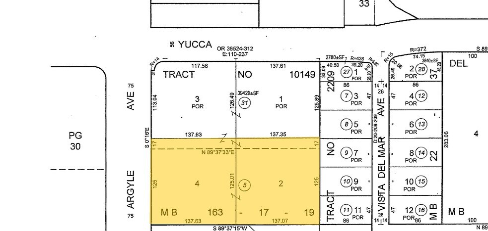 1750 N Argyle Ave, Los Angeles, CA à vendre - Plan cadastral – Image 3 sur 15