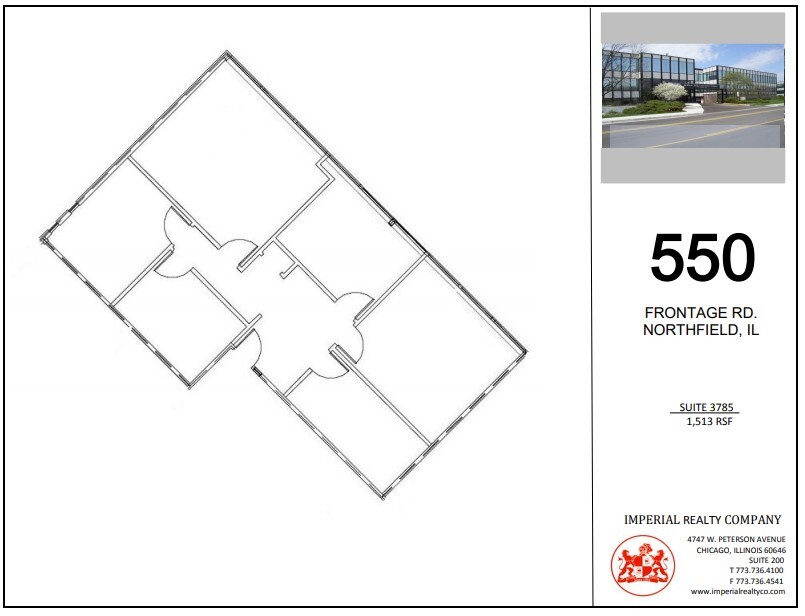 540-550 W Frontage Rd, Northfield, IL à louer Plan d’étage– Image 1 sur 7