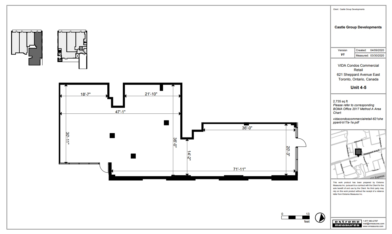 621 Sheppard Ave E, Toronto, ON à louer Plan d’étage– Image 1 sur 2