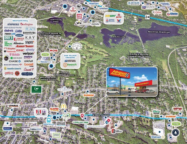 995 N Montello St, Brockton, MA à louer - Aérien – Image 2 sur 5