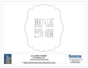 633 W 5th St, Los Angeles, CA à louer Plan d’étage– Image 1 sur 2