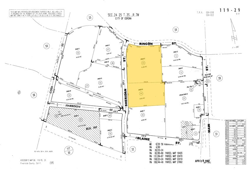 475 N Sheridan St, Corona, CA à louer - Plan cadastral – Image 2 sur 2