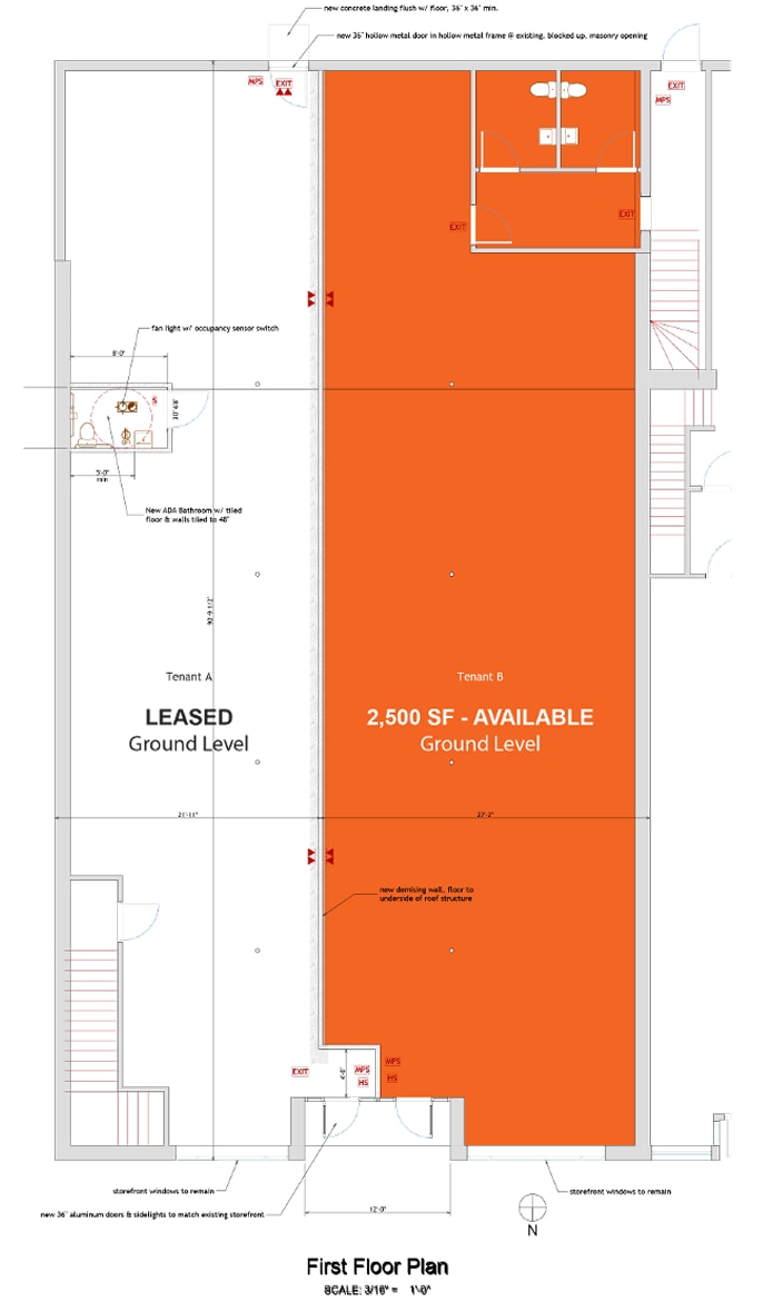 230-262 E Ridgewood Ave, Ridgewood, NJ à louer Plan d’étage– Image 1 sur 1