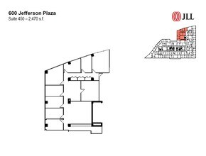 600 Jefferson Plz, Rockville, MD à louer Plan d’étage– Image 1 sur 1