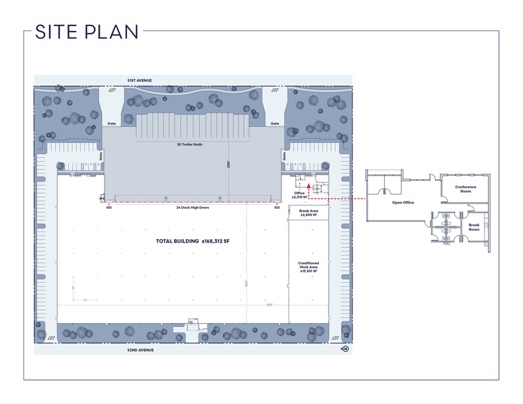 2550 S 51st Ave, Phoenix, AZ à louer - Plan de site – Image 2 sur 4