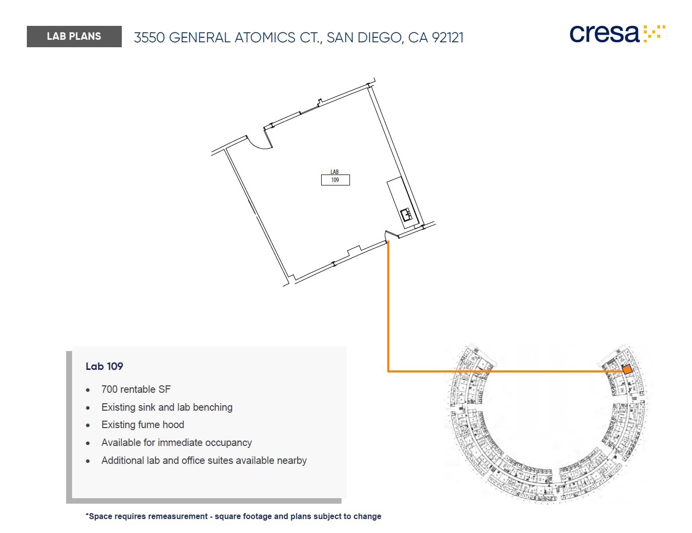 3550 General Atomics Ct, San Diego, CA à louer Plan d’étage– Image 1 sur 1