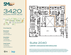 3420 Ocean Park Blvd, Santa Monica, CA à louer Plan d’étage– Image 1 sur 1