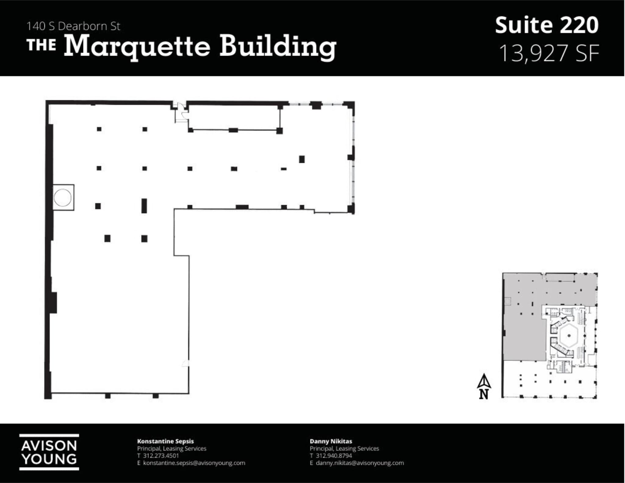 140 S Dearborn St, Chicago, IL à louer Plan de site– Image 1 sur 2