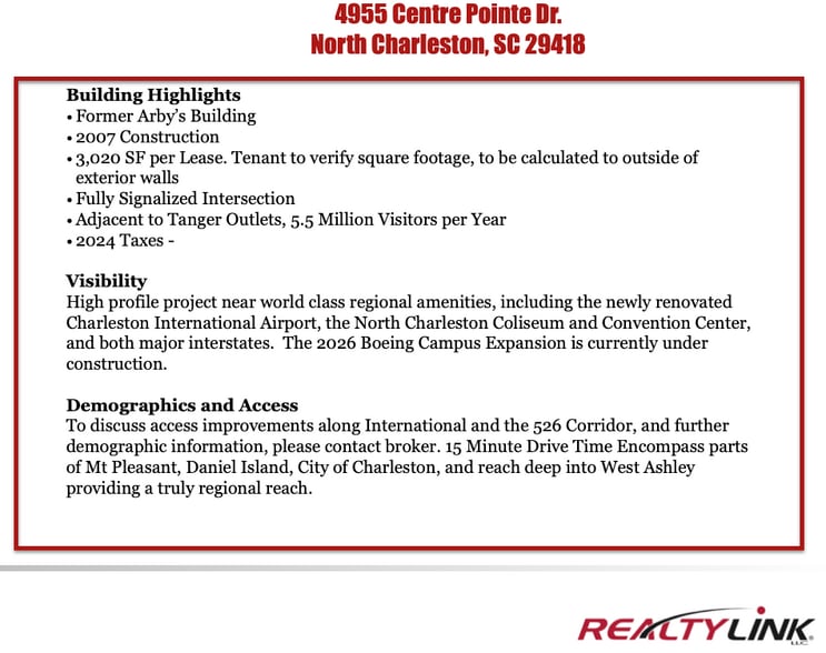 4955 Centre Point Dr, Charleston, SC à louer - Photo de l’immeuble – Image 3 sur 7