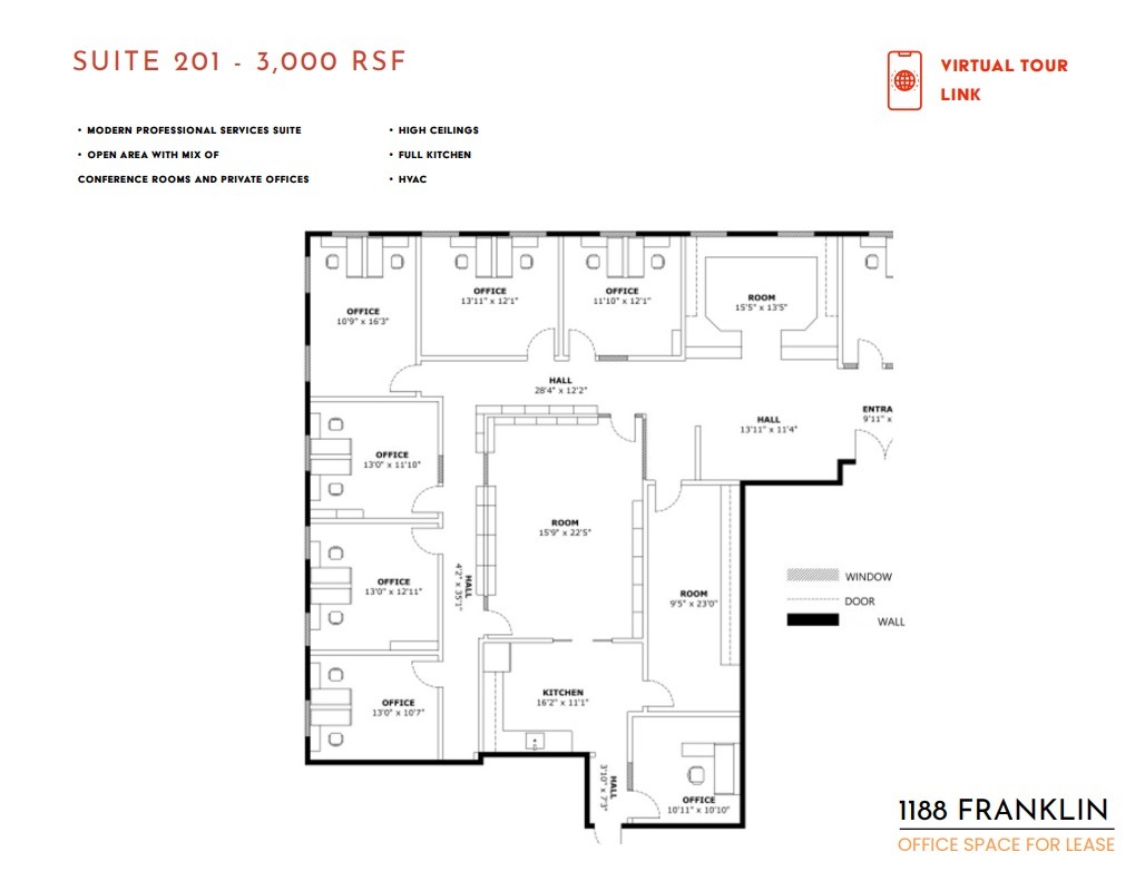 1188 Franklin St, San Francisco, CA à louer Plan d’étage– Image 1 sur 1