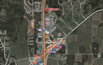 147 Peachtree Pky, Byron, GA - Vue aérienne vue de carte