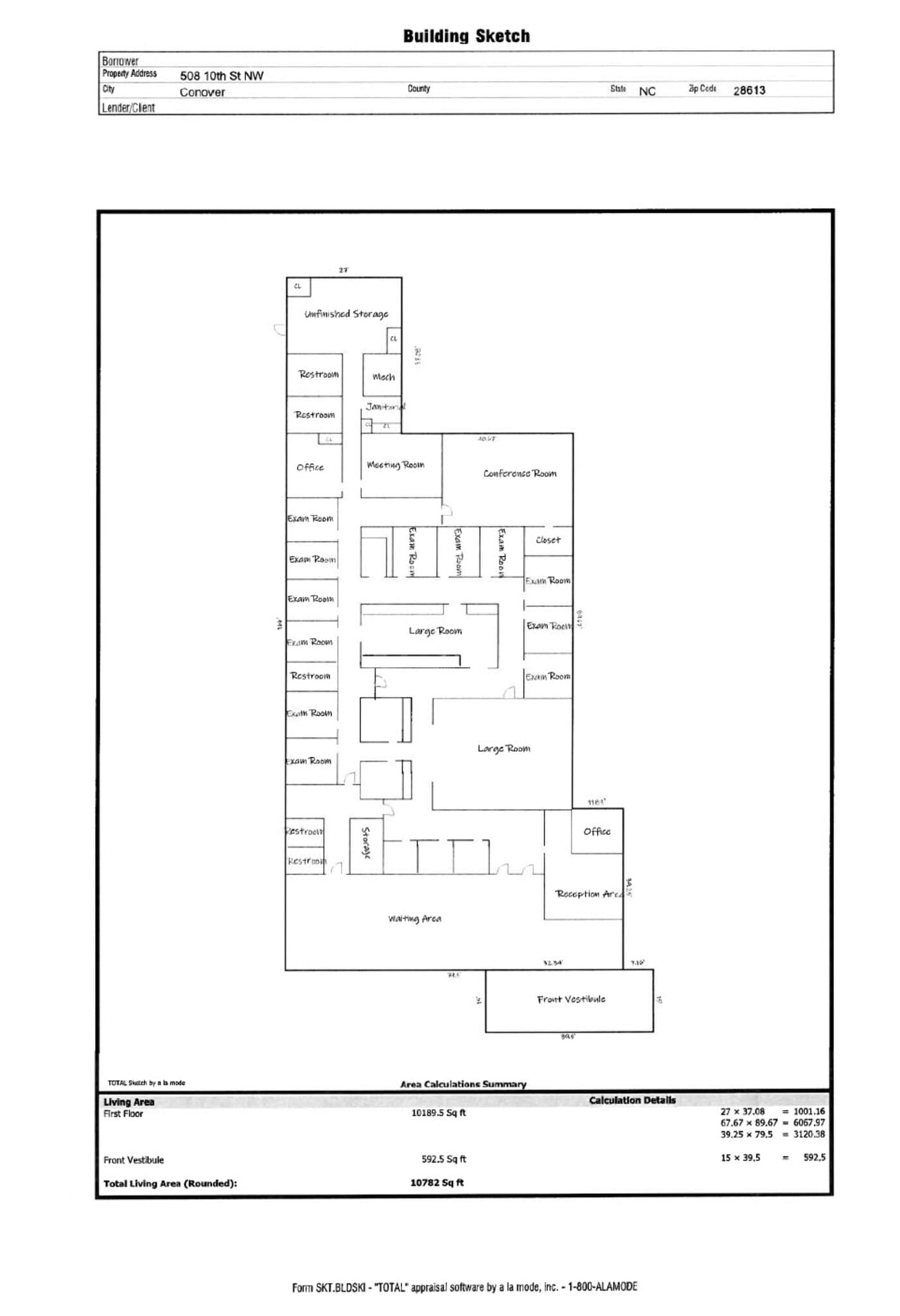 508 NW 10 Th St, Conover, NC à louer Plan de site– Image 1 sur 2