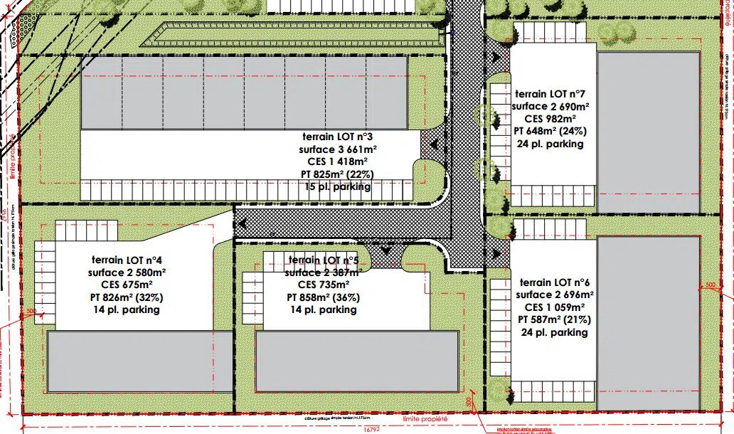 Terrain dans Meximieux à vendre Plan de site– Image 1 sur 3