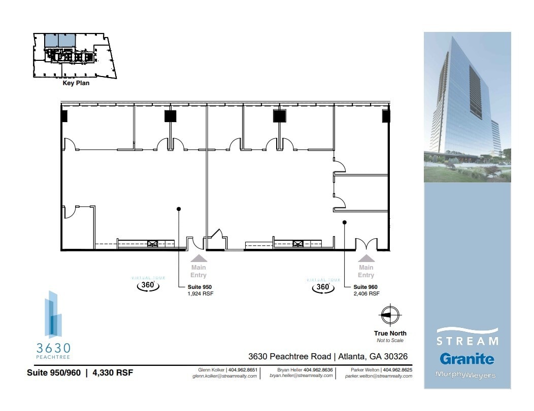 3630 Peachtree Rd NE, Atlanta, GA à louer Plan d’étage– Image 1 sur 1