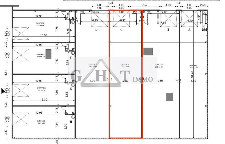 Industriel/Logistique dans Bondoufle à louer - Plan d’étage – Image 3 sur 3