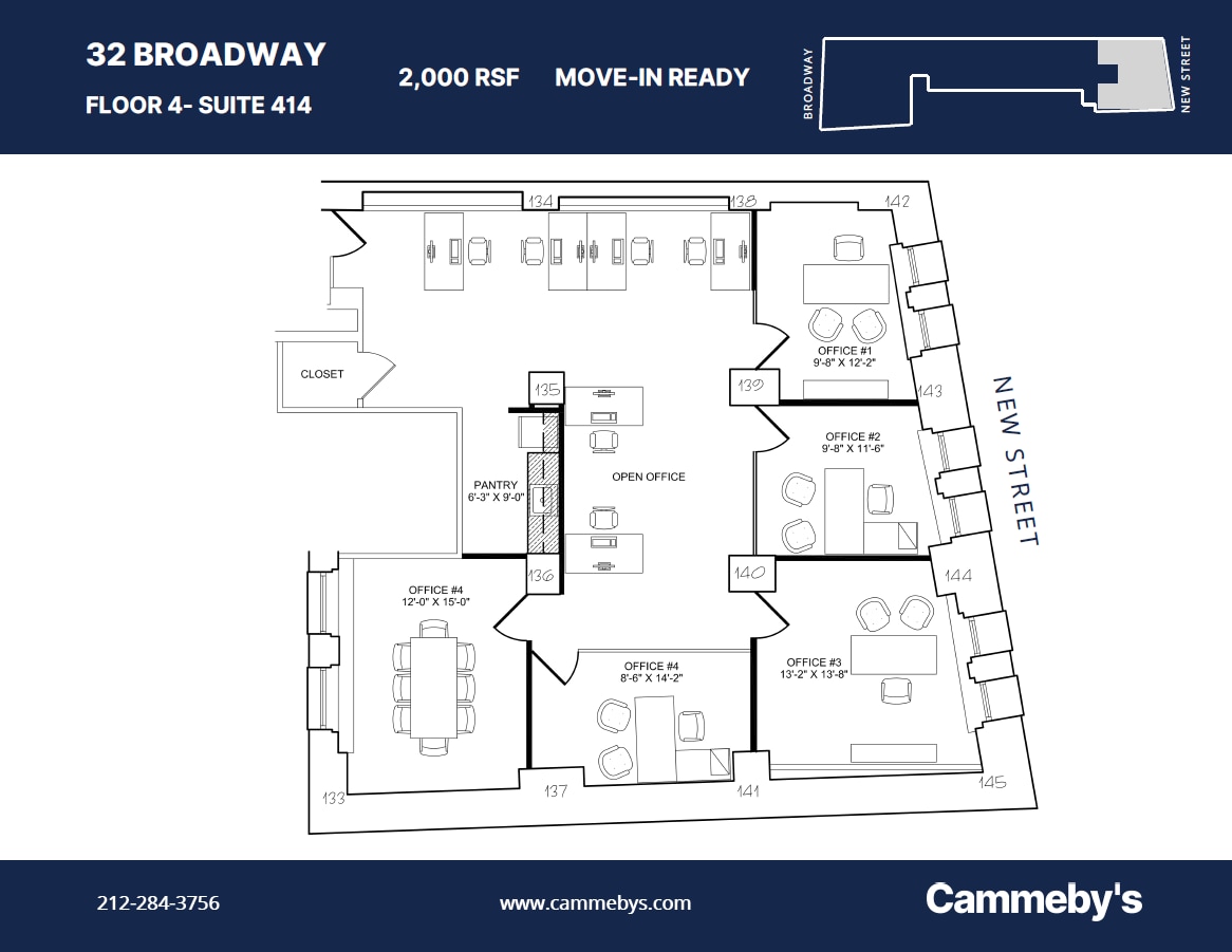 32 Broadway, New York, NY à louer Plan d’étage– Image 1 sur 1