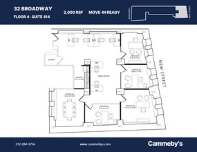 32 Broadway, New York, NY à louer Plan d’étage– Image 1 sur 1