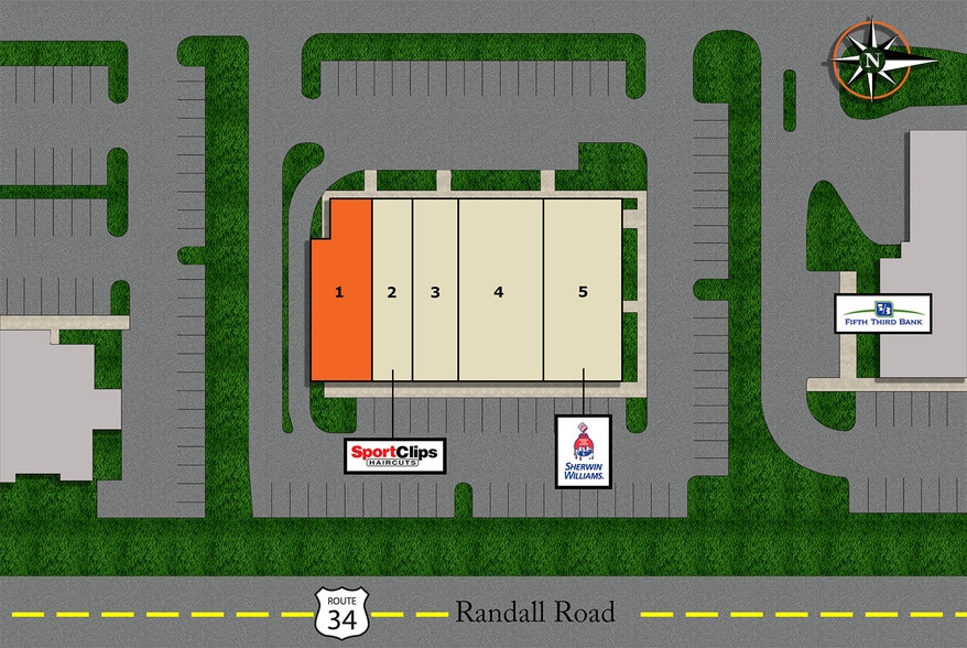 466-478 Randall Rd, South Elgin, IL à louer - Plan de site – Image 2 sur 2