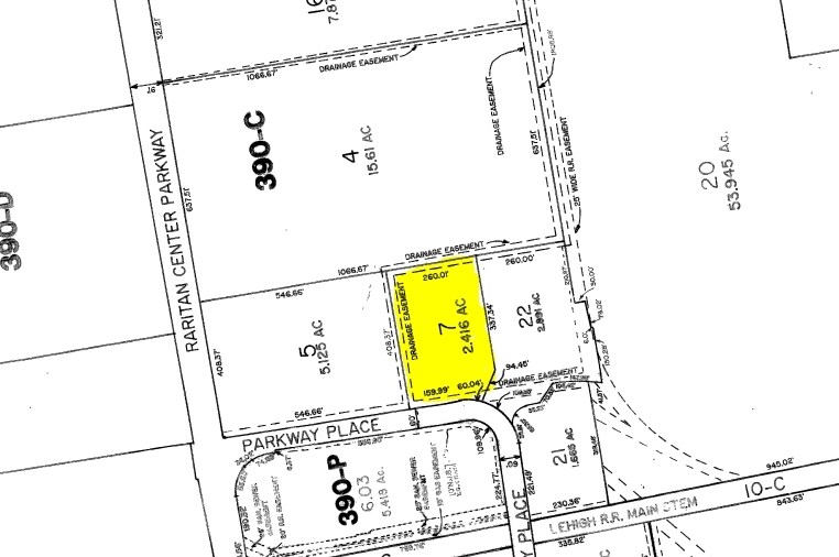 7 Parkway Pl, Edison, NJ à louer - Plan cadastral – Image 3 sur 4