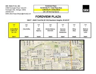 Plus de détails pour 26417-26451 Ford Rd, Dearborn Heights, MI - Local commercial à louer