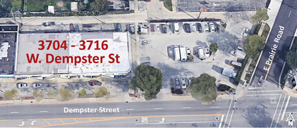 3704-3716 W Dempster St, Skokie, IL - VUE AÉRIENNE  vue de carte