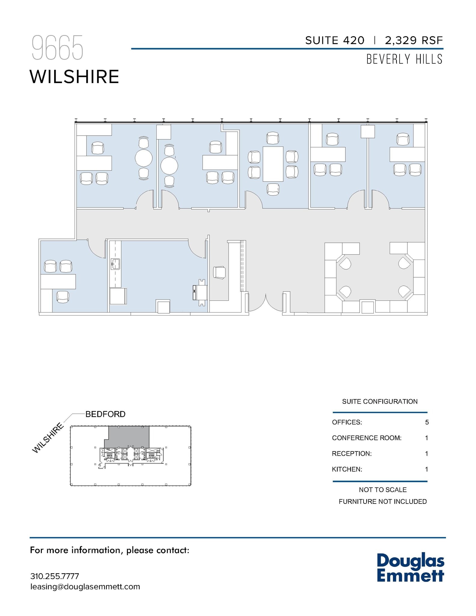 9665 Wilshire Blvd, Beverly Hills, CA à louer Plan d’étage– Image 1 sur 1