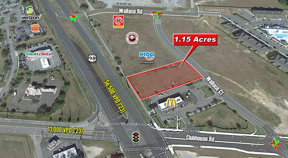 NEQ US 98 & Clubhouse Rd, Lakeland, FL à louer - Aérien – Image 3 sur 3