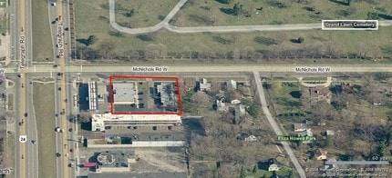 23861 W McNichols Rd, Detroit, MI - VUE AÉRIENNE  vue de carte